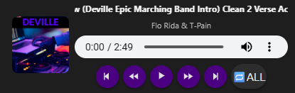 Built-in Audio Player